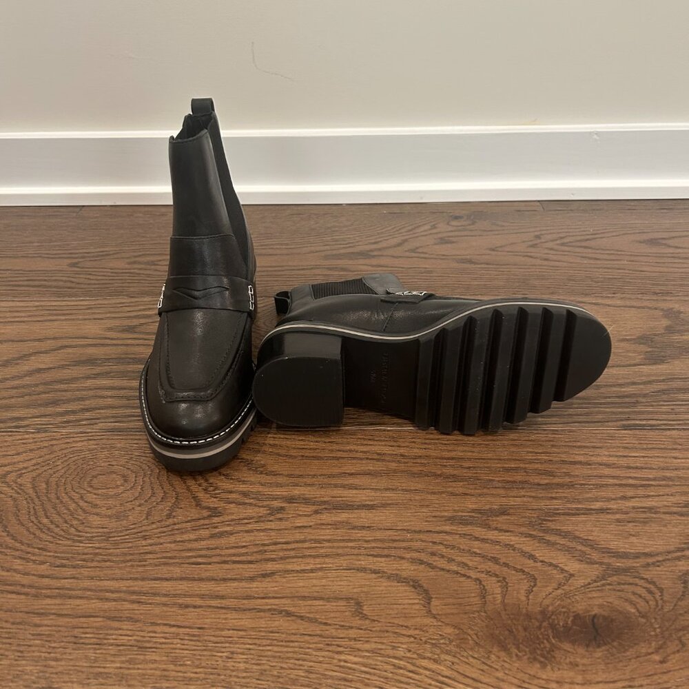 Anthropologie Bernardo Black Somers Leather Boot - Women's 6.5 M -Never Worn - Picture 5 of 5